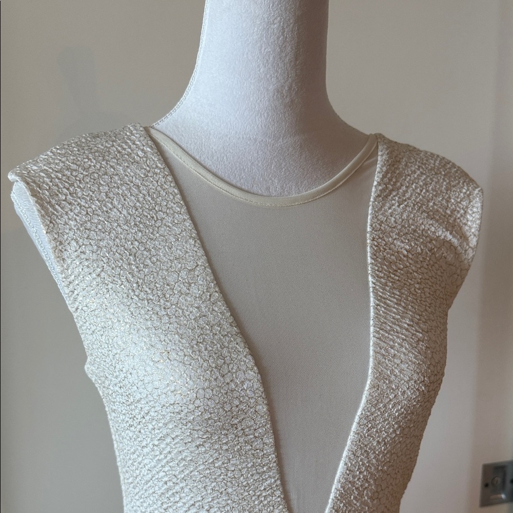 Guess White with Gold Dress - Snake Skin Print